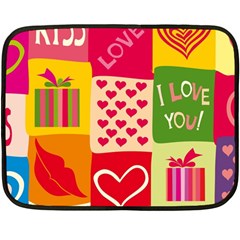 I Love You Doodle Fleece Blanket (mini)