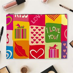 I Love You Doodle Cosmetic Bag (xl)