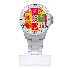 I Love You Doodle Plastic Nurses Watch