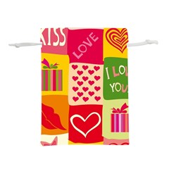 I Love You Doodle Lightweight Drawstring Pouch (m)