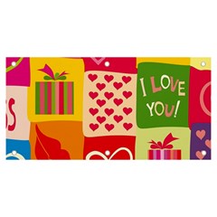 I Love You Doodle Banner And Sign 6  X 3  by Cemarart