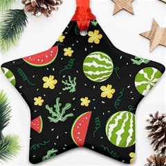 Watermelon Doodle Pattern Ornament (star) by Cemarart