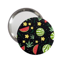 Watermelon Doodle Pattern 2 25  Handbag Mirrors by Cemarart