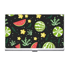 Watermelon Doodle Pattern Business Card Holder by Cemarart