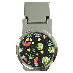 Watermelon Doodle Pattern Money Clip Watches by Cemarart