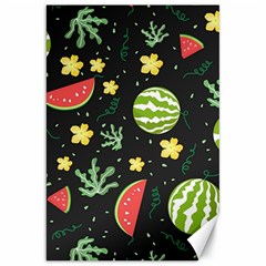 Watermelon Doodle Pattern Canvas 20  X 30  by Cemarart