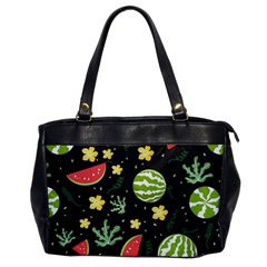 Watermelon Doodle Pattern Oversize Office Handbag by Cemarart