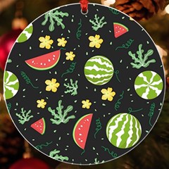 Watermelon Doodle Pattern Uv Print Acrylic Ornament Round