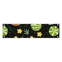 Watermelon Doodle Pattern Banner And Sign 4  X 1 