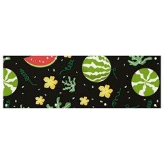 Watermelon Doodle Pattern Banner And Sign 9  X 3  by Cemarart