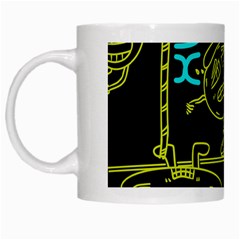 Keep Smiing Doodle White Mug by Cemarart