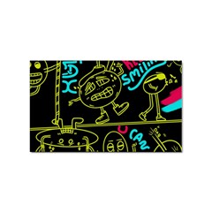 Keep Smiing Doodle Sticker (rectangular) by Cemarart