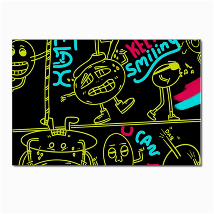 Keep Smiing Doodle Postcards 5  x 7  (Pkg of 10)