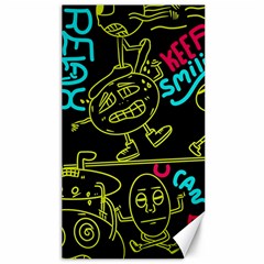 Keep Smiing Doodle Canvas 40  X 72  by Cemarart