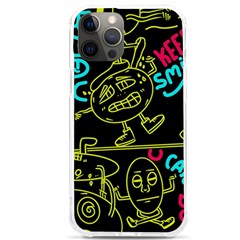 Keep Smiing Doodle Iphone 12 Pro Max Tpu Uv Print Case by Cemarart