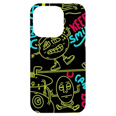 Keep Smiing Doodle Iphone 14 Pro Black Uv Print Case