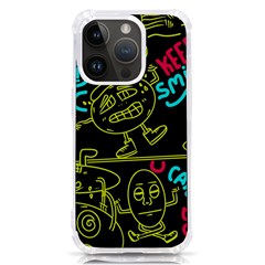 Keep Smiing Doodle Iphone 14 Pro Tpu Uv Print Case by Cemarart