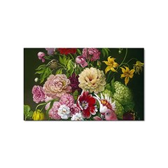 Parrot Painting Flower Art Sticker Rectangular (10 Pack) by Cemarart