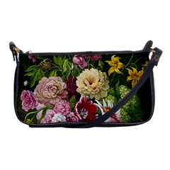 Parrot Painting Flower Art Shoulder Clutch Bag