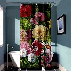 Parrot Painting Flower Art Shower Curtain 36  X 72  (stall) 