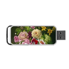 Parrot Painting Flower Art Portable Usb Flash (two Sides)