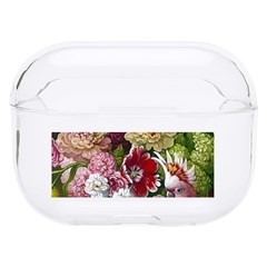 Parrot Painting Flower Art Hard Pc Airpods Pro Case by Cemarart