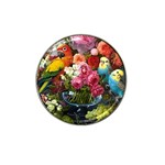 Flower And Parrot Art Flower Painting Hat Clip Ball Marker Front