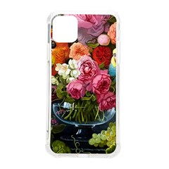 Flower And Parrot Art Flower Painting Iphone 11 Pro Max 6 5 Inch Tpu Uv Print Case by Cemarart