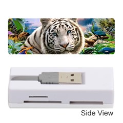 White Tiger Peacock Animal Fantasy Water Summer Memory Card Reader (stick) by Cemarart