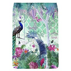 Peacock Parrot Bird Pattern Exotic Summer Green Flower Jungle Paradise Removable Flap Cover (s)