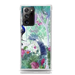 Peacock Parrot Bird Pattern Exotic Summer Green Flower Jungle Paradise Samsung Galaxy Note 20 Ultra Tpu Uv Case by Cemarart