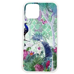 Peacock Parrot Bird Pattern Exotic Summer Green Flower Jungle Paradise Iphone 12 Pro Max Tpu Uv Print Case by Cemarart