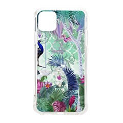 Peacock Parrot Bird Pattern Exotic Summer Green Flower Jungle Paradise Iphone 11 Pro Max 6 5 Inch Tpu Uv Print Case by Cemarart