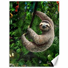 Sloth In Jungle Art Animal Fantasy Canvas 36  X 48  by Cemarart