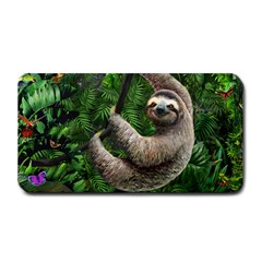 Sloth In Jungle Art Animal Fantasy Medium Bar Mat by Cemarart