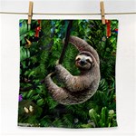 Sloth In Jungle Art Animal Fantasy Face Towel Front