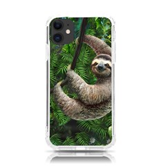 Sloth In Jungle Art Animal Fantasy Iphone 11 Tpu Uv Print Case by Cemarart