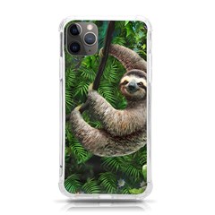 Sloth In Jungle Art Animal Fantasy Iphone 11 Pro Max 6 5 Inch Tpu Uv Print Case by Cemarart