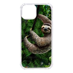 Sloth In Jungle Art Animal Fantasy Iphone 14 Tpu Uv Print Case by Cemarart