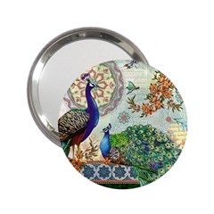 Royal Peacock Feather Art Fantasy 2 25  Handbag Mirrors by Cemarart