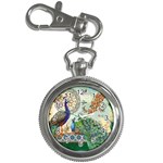 Royal Peacock Feather Art Fantasy Key Chain Watches Front