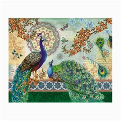 Royal Peacock Feather Art Fantasy Small Glasses Cloth