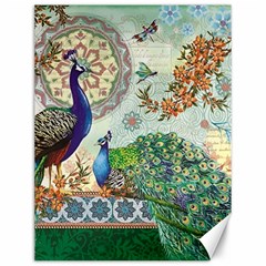 Royal Peacock Feather Art Fantasy Canvas 12  X 16  by Cemarart