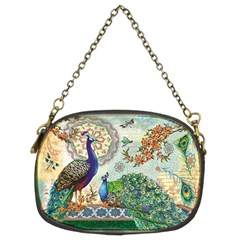 Royal Peacock Feather Art Fantasy Chain Purse (two Sides) by Cemarart