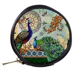 Royal Peacock Feather Art Fantasy Mini Makeup Bag Back