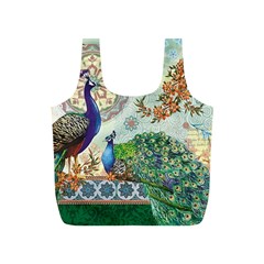 Royal Peacock Feather Art Fantasy Full Print Recycle Bag (s) by Cemarart