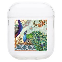 Royal Peacock Feather Art Fantasy Soft Tpu Airpods 1/2 Case by Cemarart