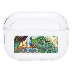 Royal Peacock Feather Art Fantasy Hard Pc Airpods Pro Case by Cemarart