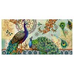 Royal Peacock Feather Art Fantasy Banner and Sign 8  x 4  Front