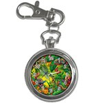 The Chameleon Colorful Mushroom Jungle Flower Insect Summer Dragonfly Key Chain Watches Front